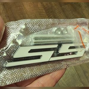 1 SS white grill emblem Badge red Or Black available also